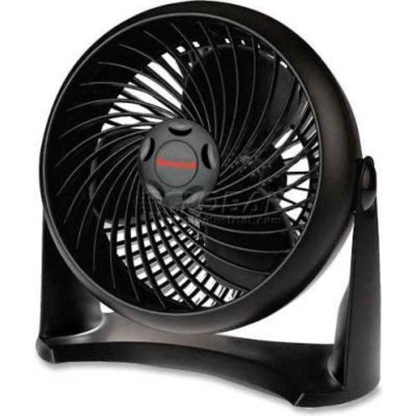 Honeywell Honeywell HWLHT900 Turbo Table Air Circulator Fan, 3-Speed, 6.5"L x 11.3"W x 11"H, Wall Mount, Black HWLHT900